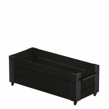 Cubic blomsterkasse m/hjul - 120×50×45 cm